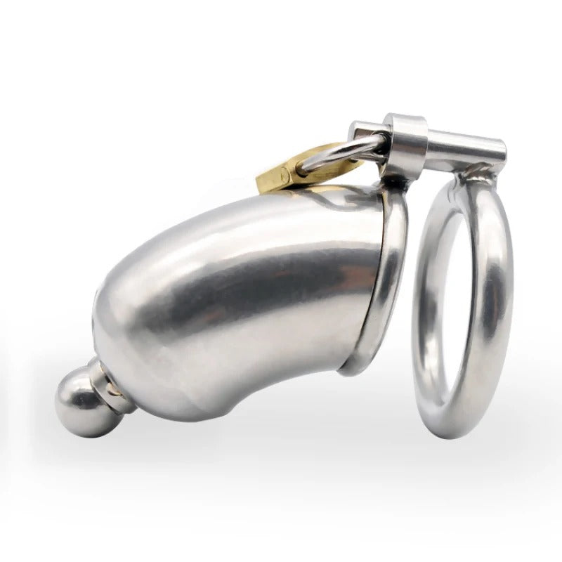 Male Stainless Steel Chastity Device with Locking Tube