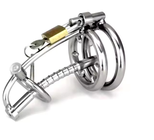 Stainless Steel Male Locking Ring with Catheter and Anti Shedding Ring