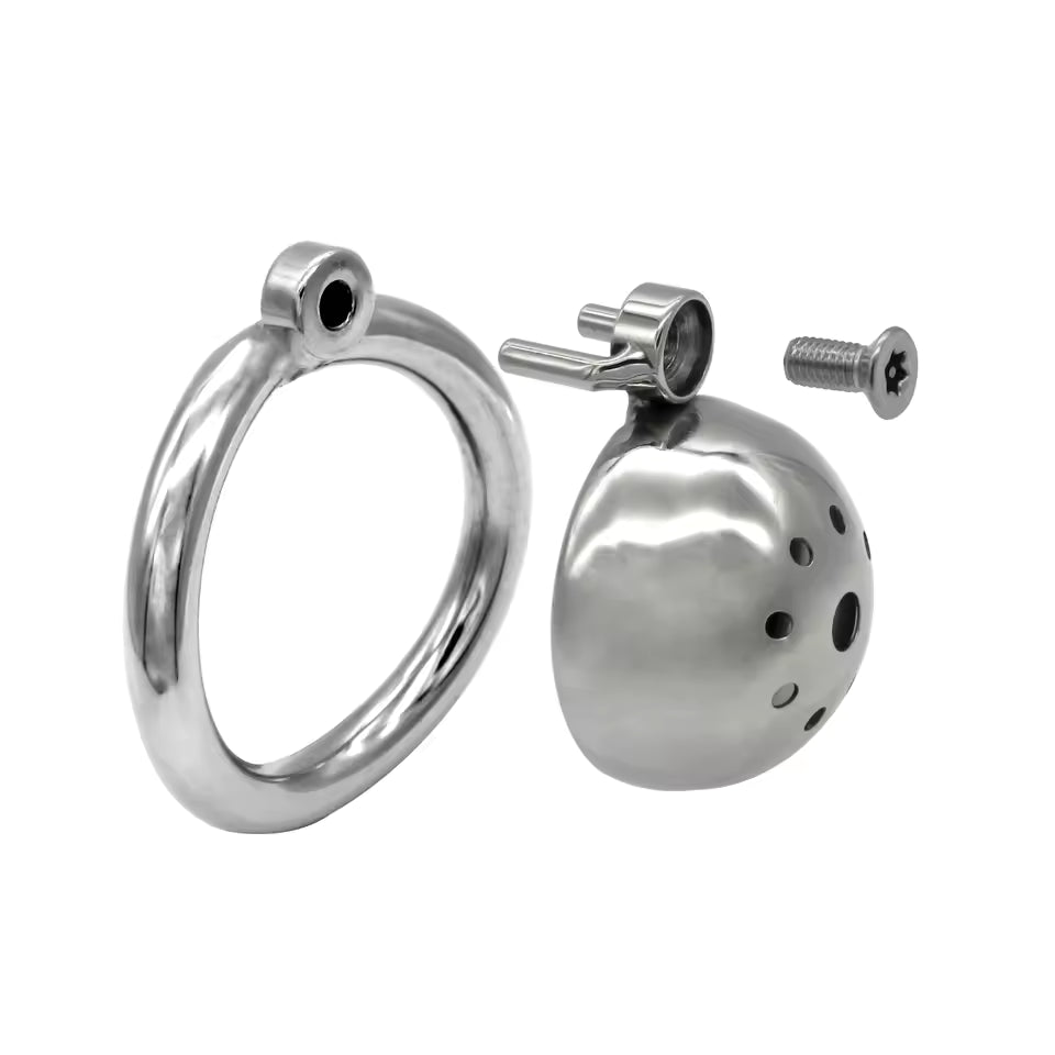 Ergonomic Stainless Steel Locking Ring With Detachable Catheter