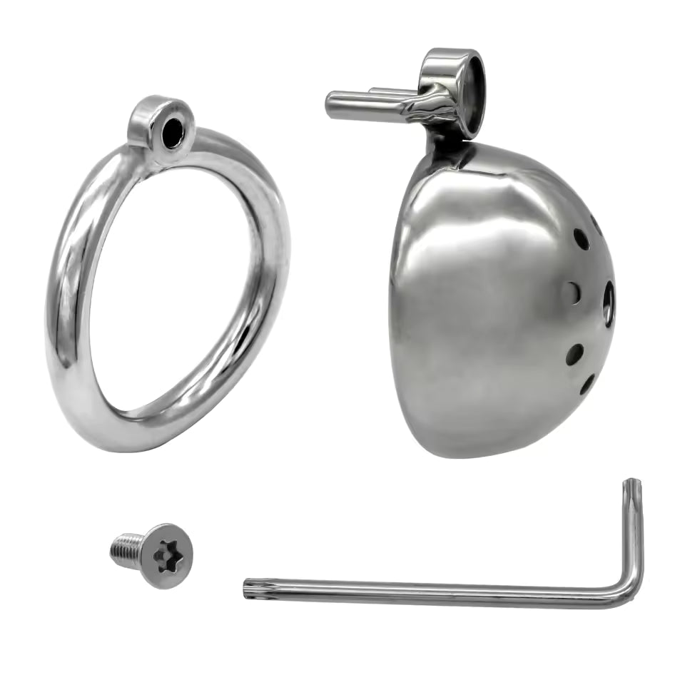 Ergonomic Stainless Steel Locking Ring With Detachable Catheter
