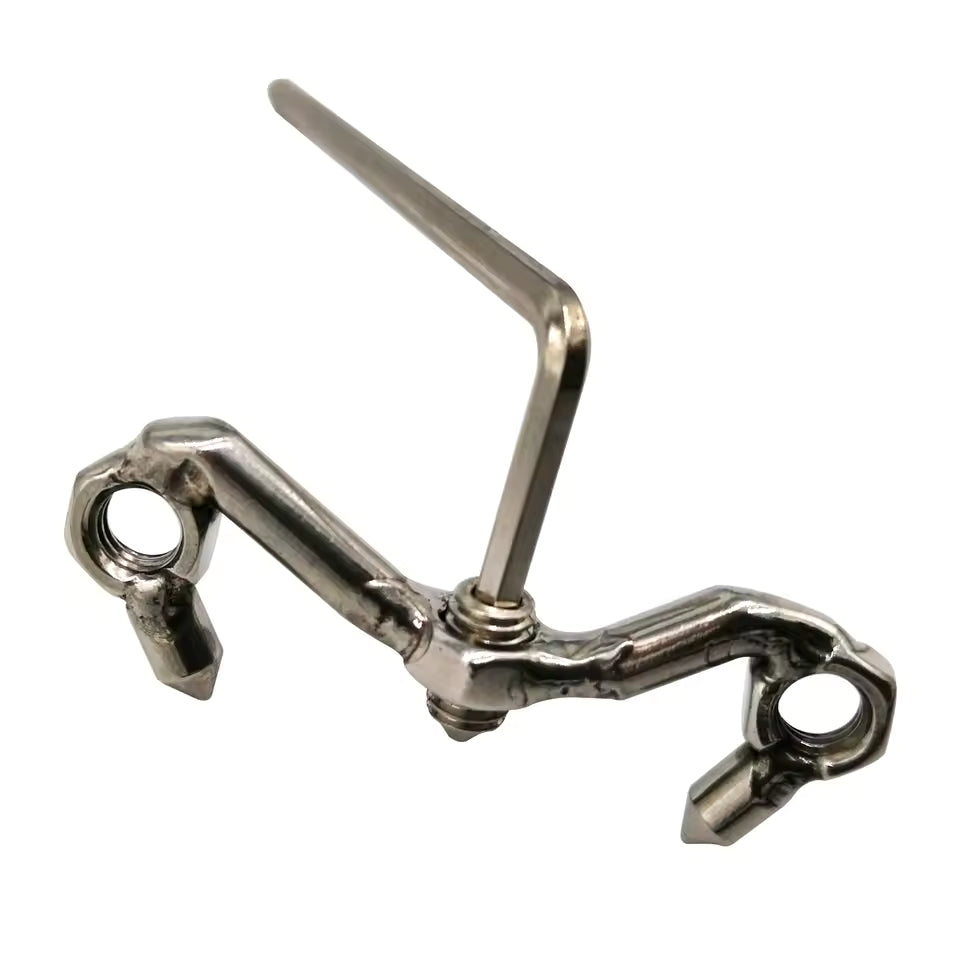 Complete chastity device set - cage, ring, and lock included