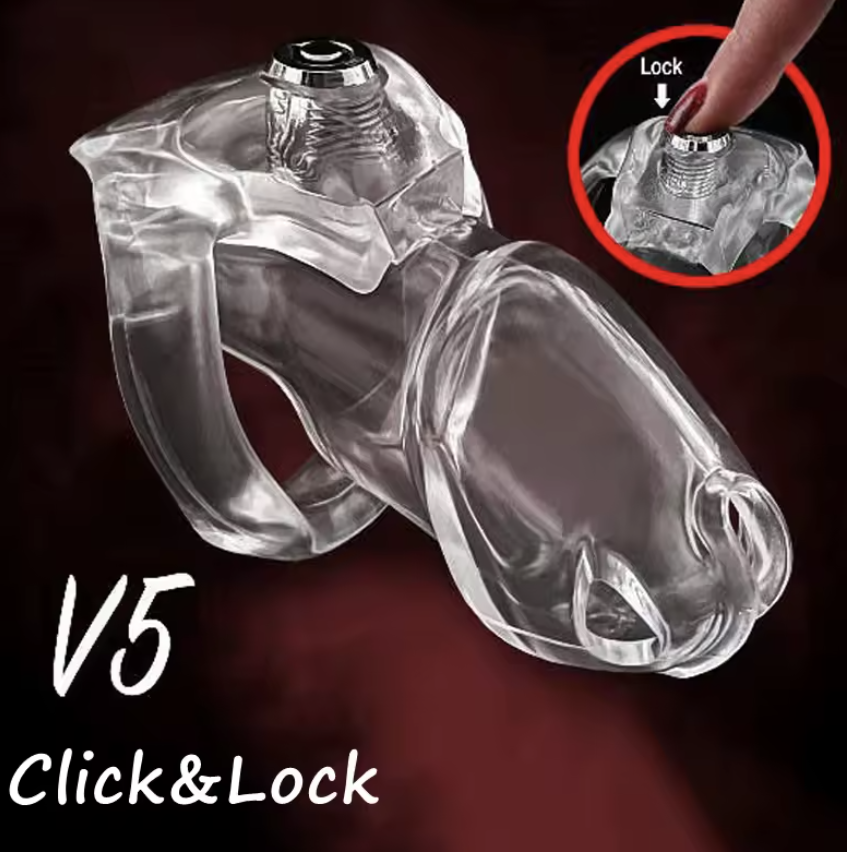 Explore the V5 Click Lock chastity cage