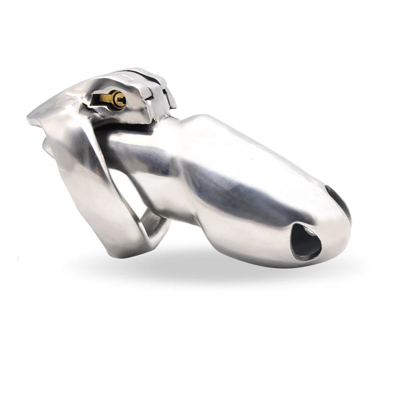 HT-V4 Male Chastity Device Stainless Steel Cage With Ring