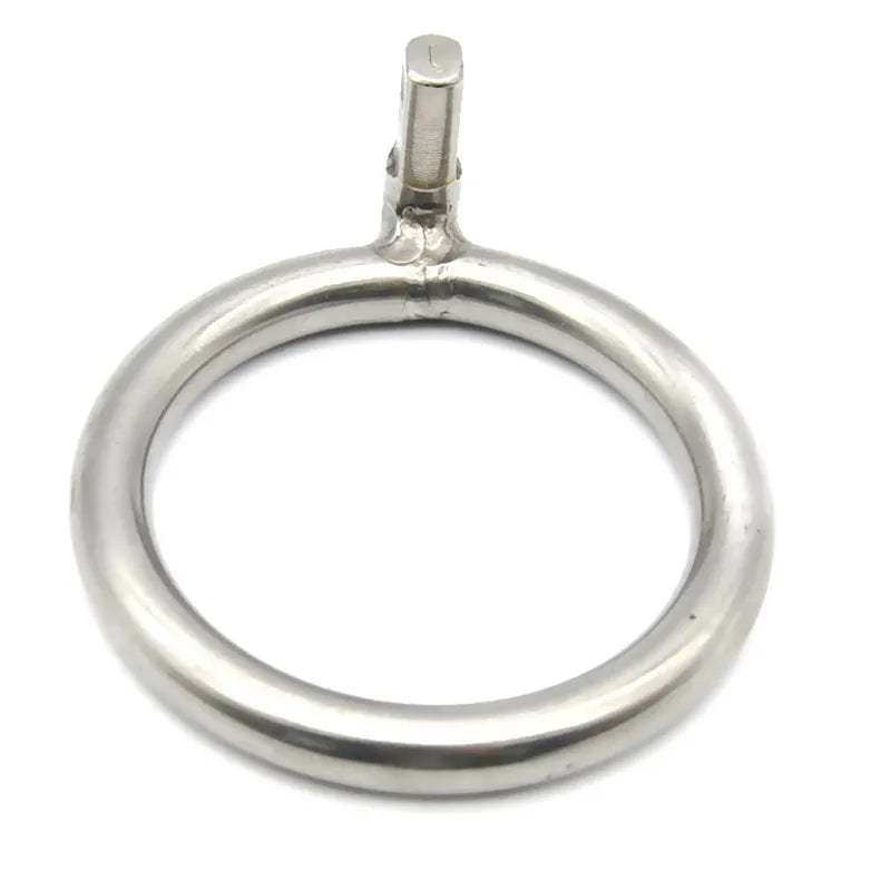 Stainless Steel Chastity Training Set with Catheter Support & Padlock