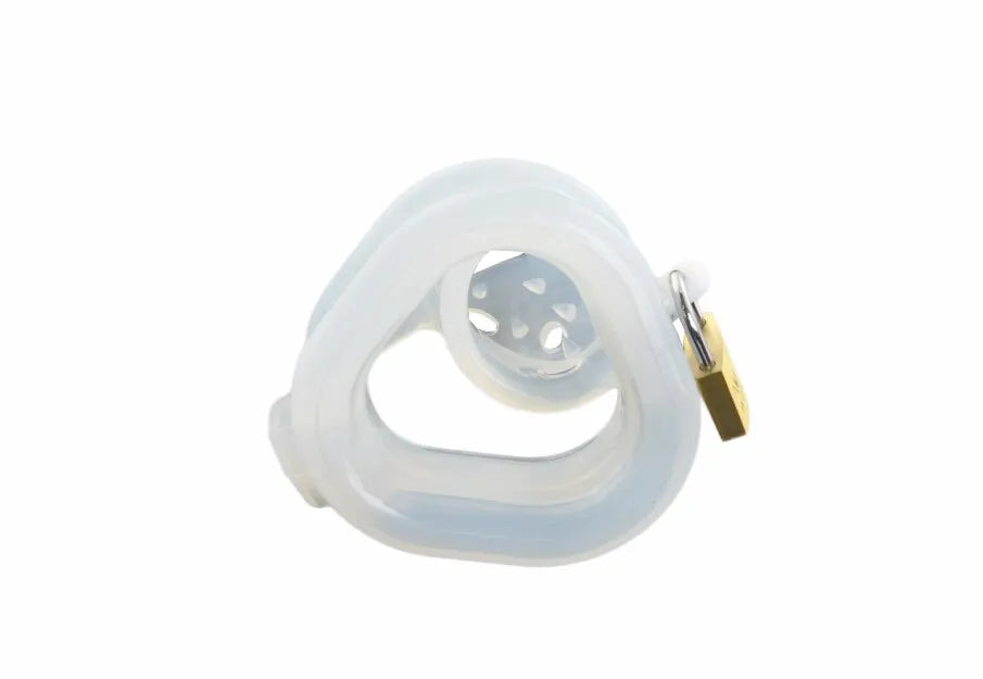 Mini Silicone Male Chastity Cage with Spikes – Birdlocked Design Available in 4 Colors