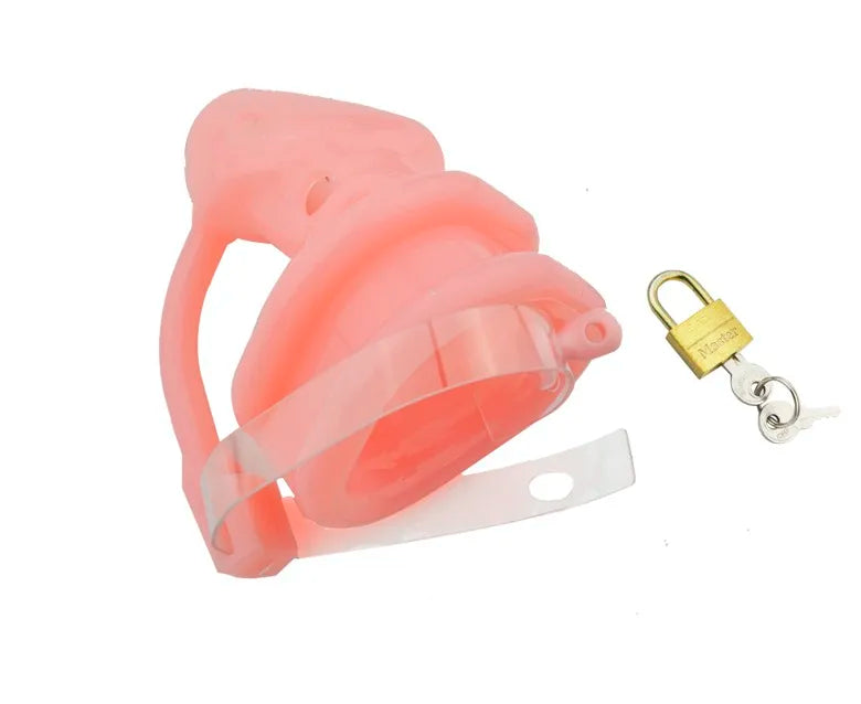 Mini Silicone Male Chastity Cage with Spikes – Birdlocked Design Available in 4 Colors
