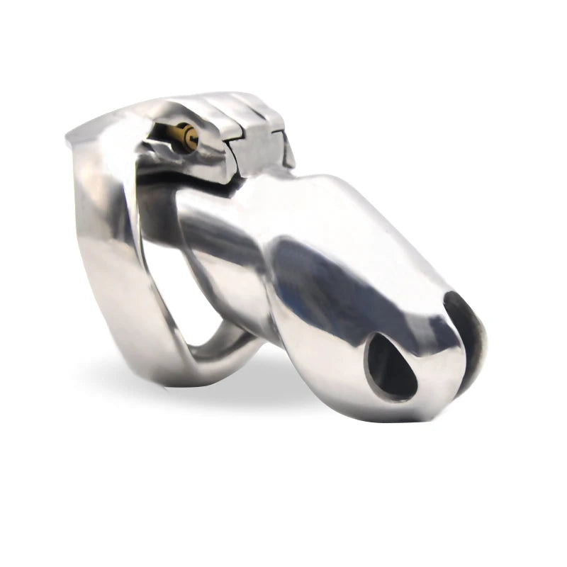 HT-V4 Male Chastity Device Stainless Steel Cage With Ring