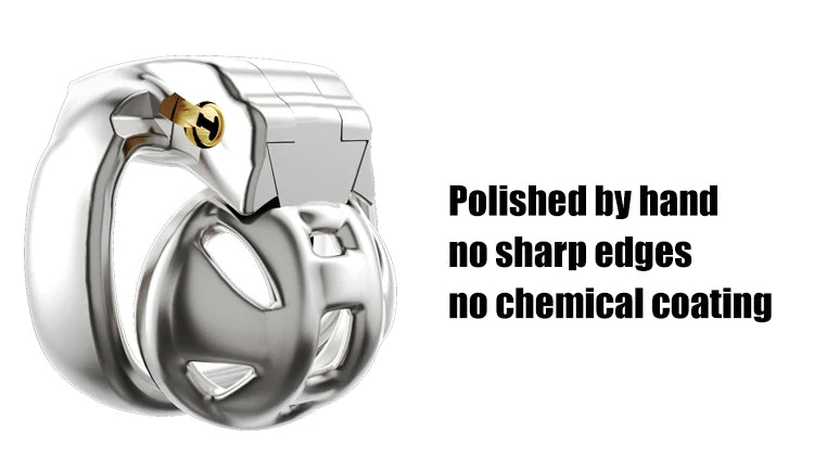 HT-V4 Male Chastity Device Air Nub Cage in 316 Stainless Steel