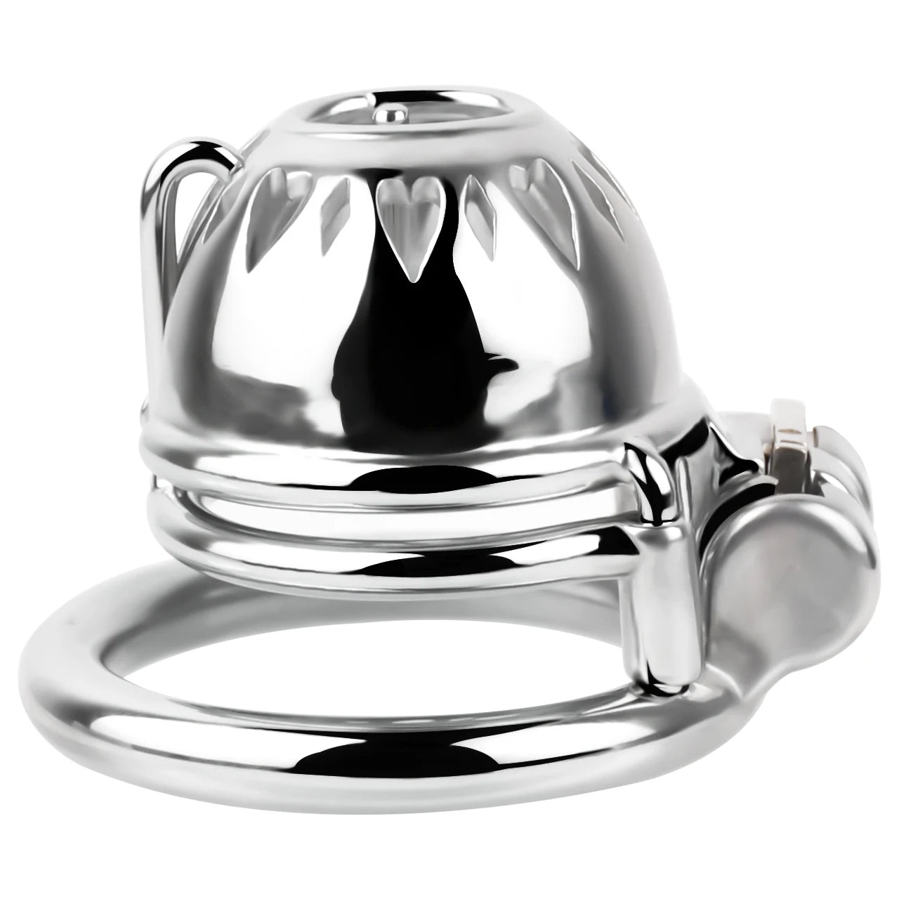 Metal Male Chastity Cage with PA Lock – 3mm/4mm Secure Device for Men