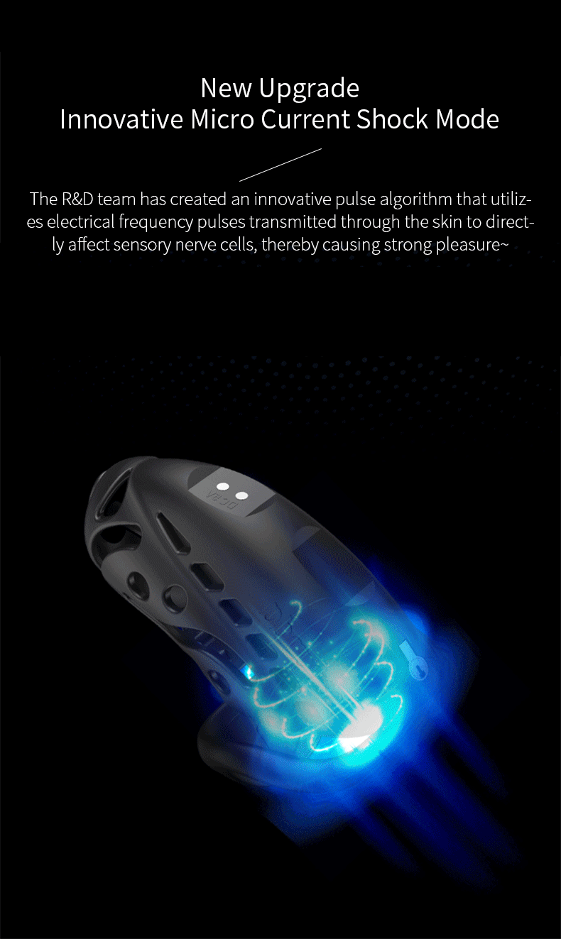 Remote Control Electric Chastity Cage – Male Locking Device with Plug & Adjustable Rings