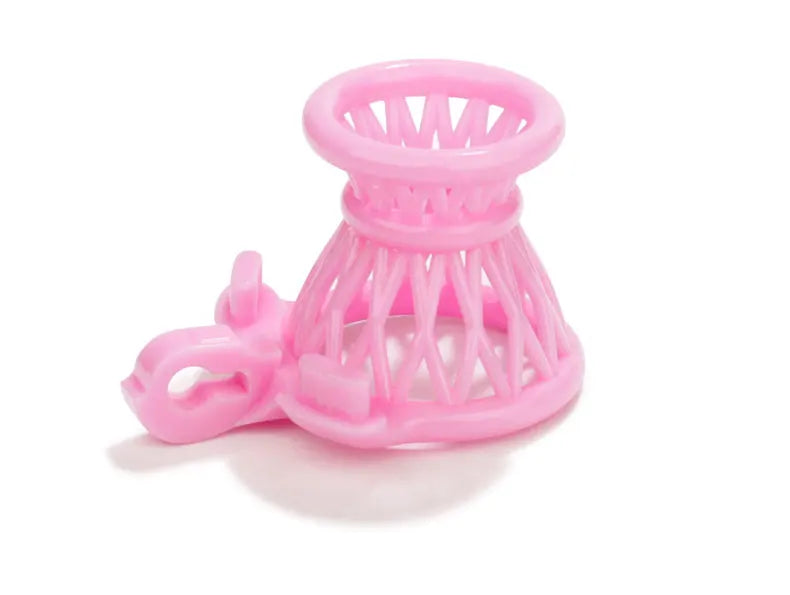 Compact ABS Male Chastity Device – Mini Lock Design with Four Rings