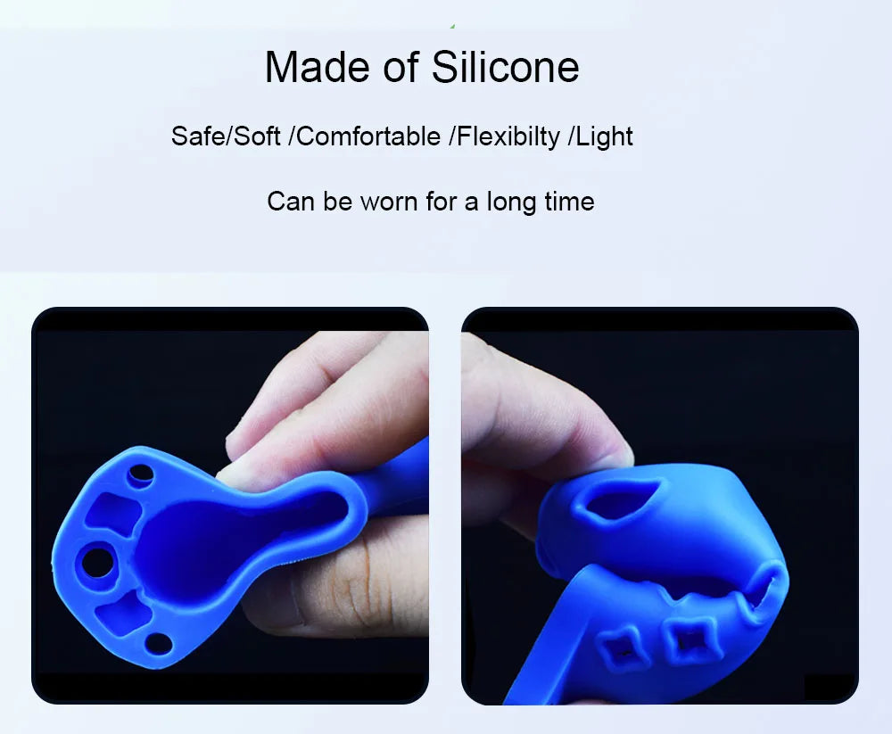 Silicone Male Chastity Cage – Lightweight CB Lock with 5 Rings I Available in 6 Colors