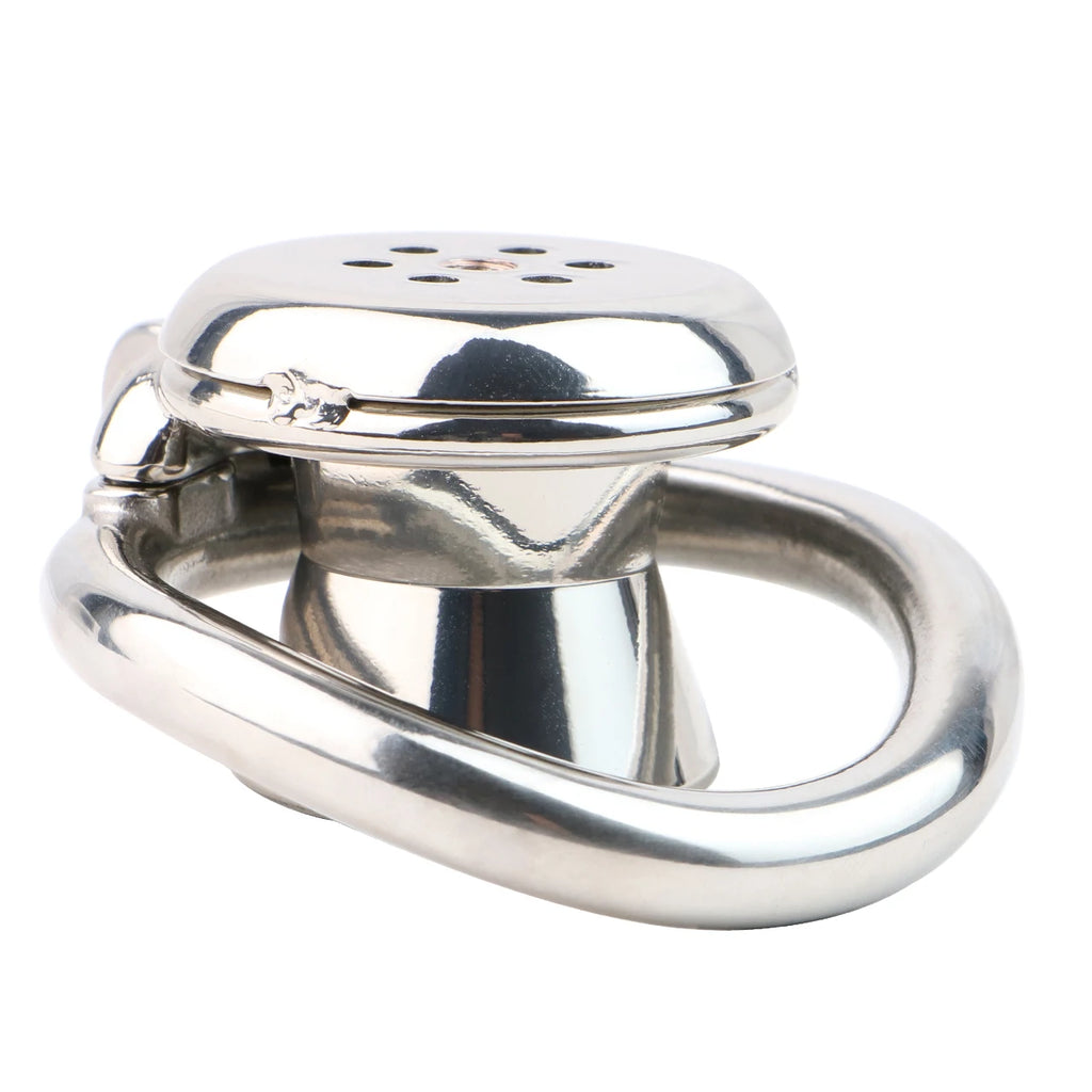 Negative Series Stainless Steel Male Chastity Device – Secure Fixed Tube Design