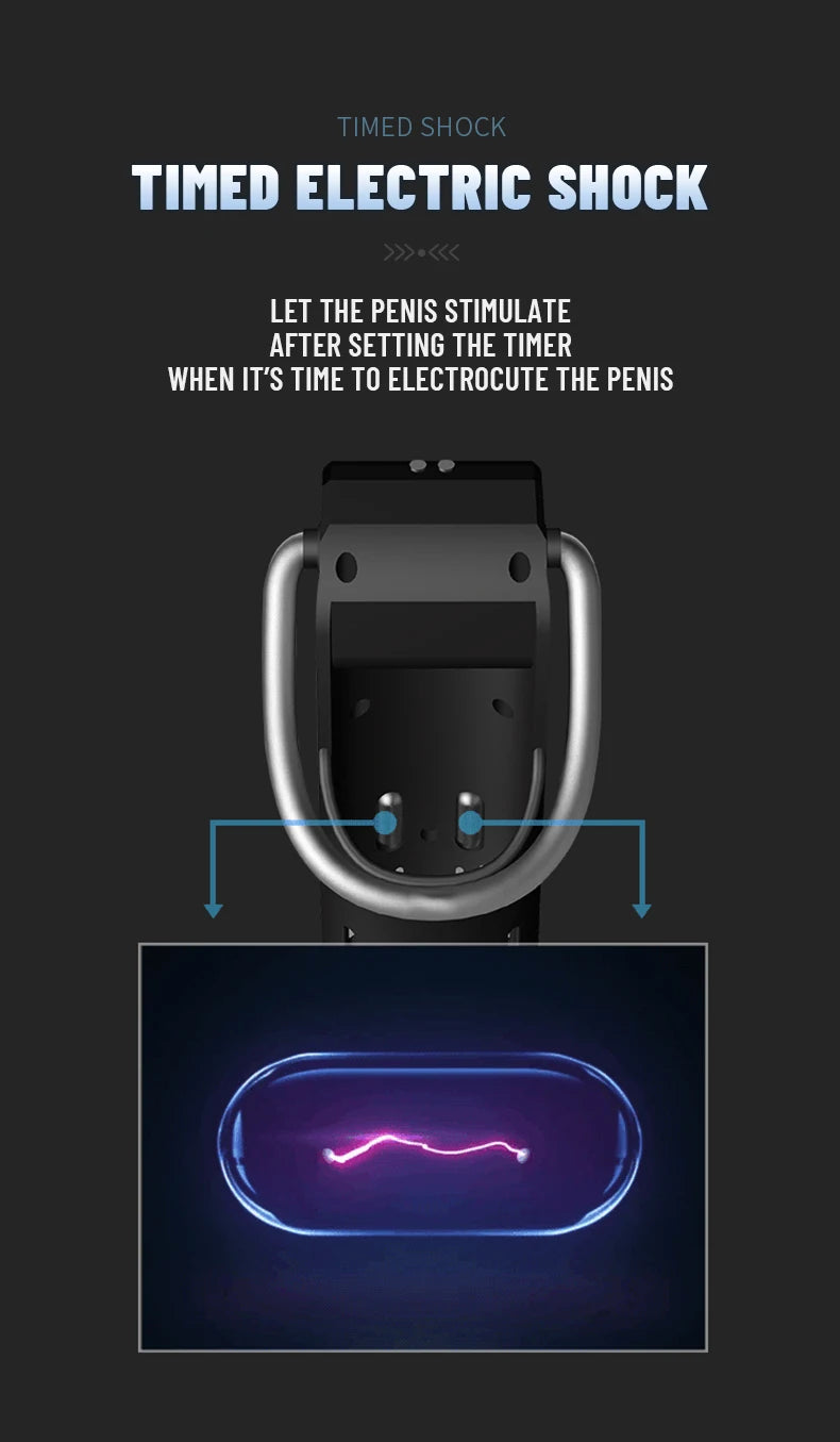 Intelligent Remote Electrical Stimulation Male Chastity Device – 3.0 CB Lock