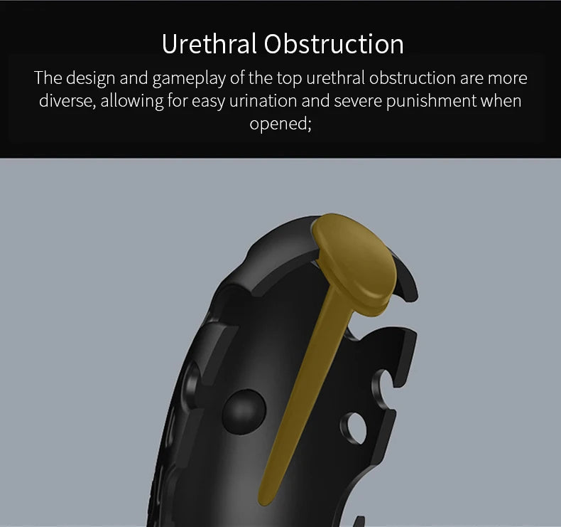 Remote Control Electric Chastity Cage – Male Locking Device with Plug & Adjustable Rings