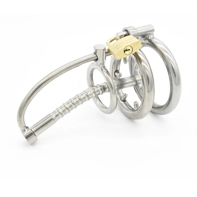 Stainless Steel Male Locking Ring with Catheter and Anti Shedding Ring