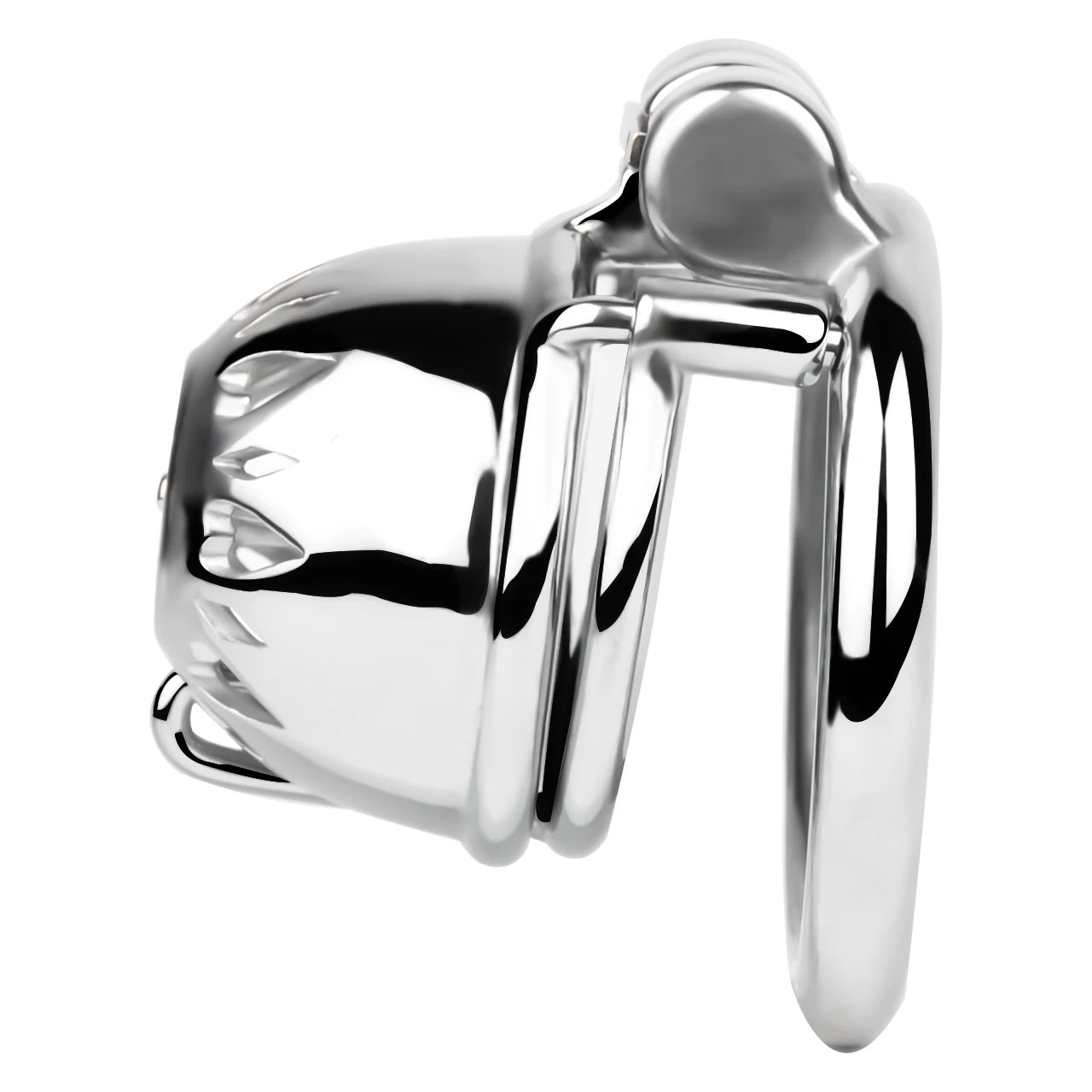 Metal Male Chastity Cage with PA Lock – 3mm/4mm Secure Device for Men