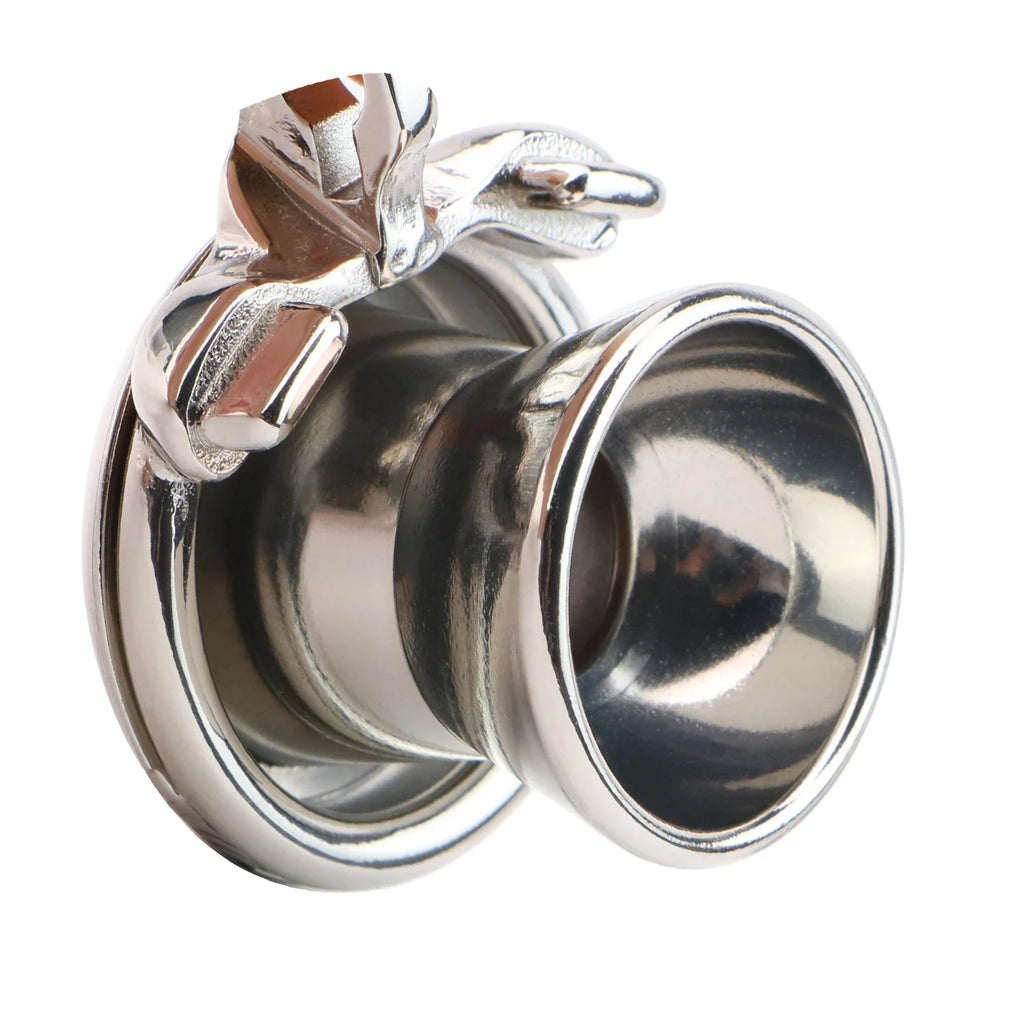 Negative Series Stainless Steel Male Chastity Device – Secure Fixed Tube Design