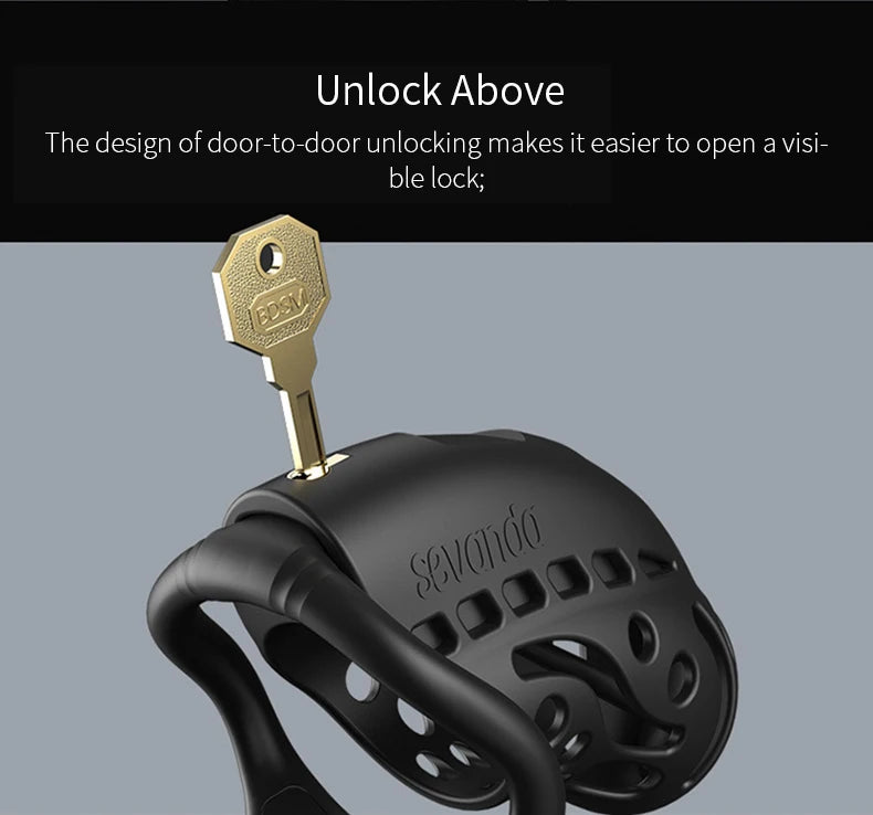 Remote Control Electric Chastity Cage – Male Locking Device with Plug & Adjustable Rings