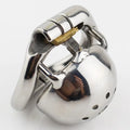 Stainless Steel Chastity Cage | 45mm Compact Design + Removable Catheter