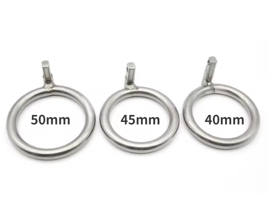 Stainless Steel  Male Chastity Device Ring – Available in 3 Sizes