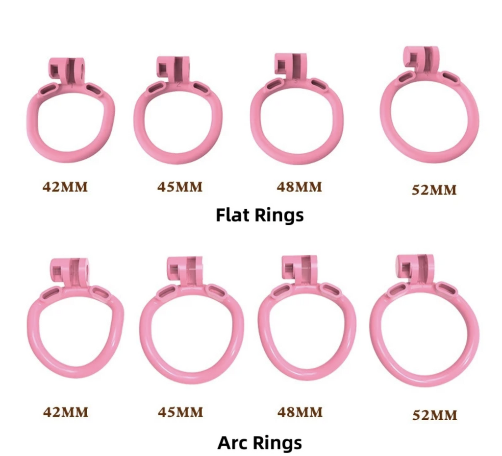 3D Printed Bee-Hive Design Male Chastity Device – Breathable Pink Cage with Two Ring Types