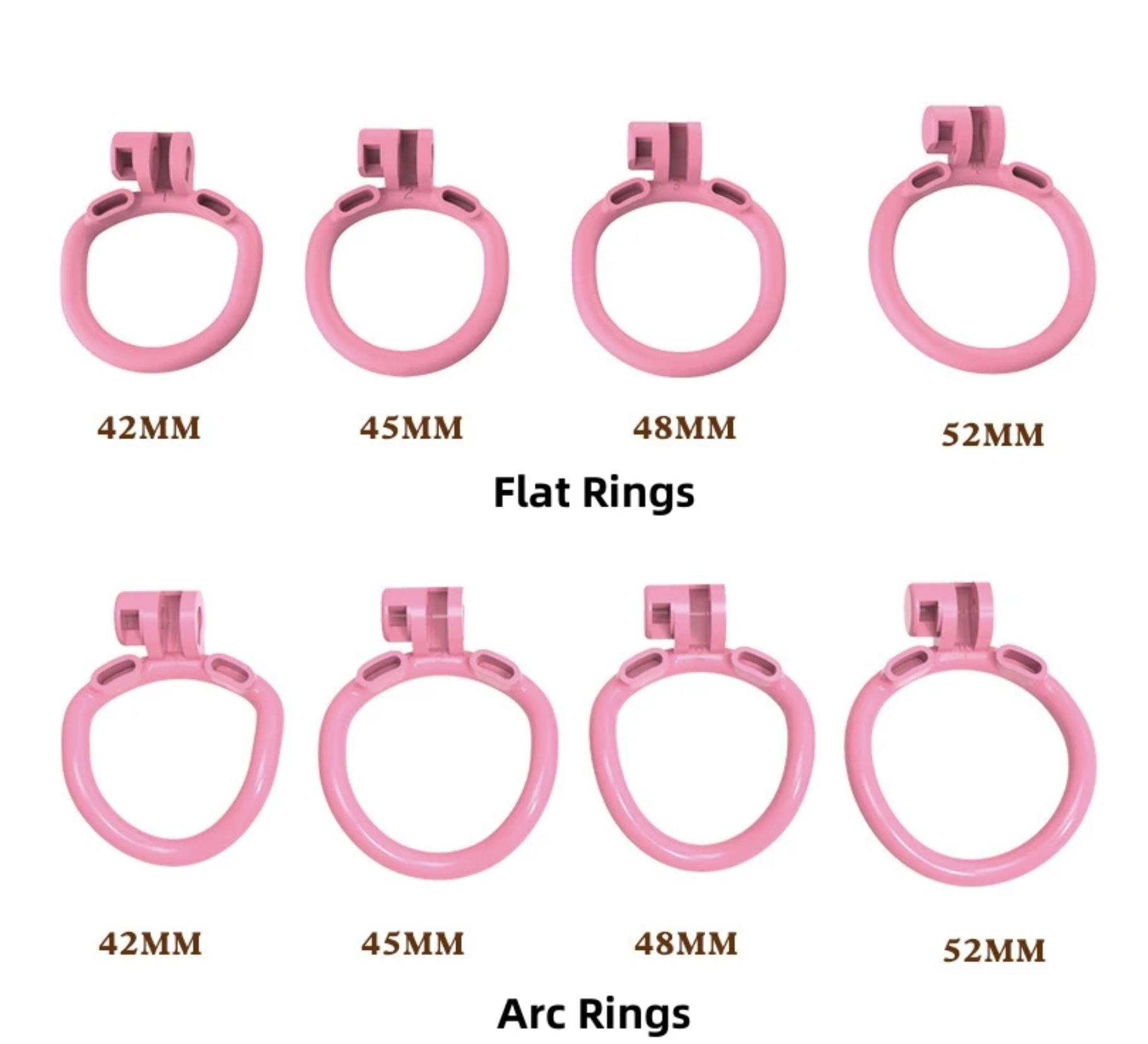 3D Printed Bee-Hive Design Male Chastity Device – Breathable Pink Cage with Two Ring Types