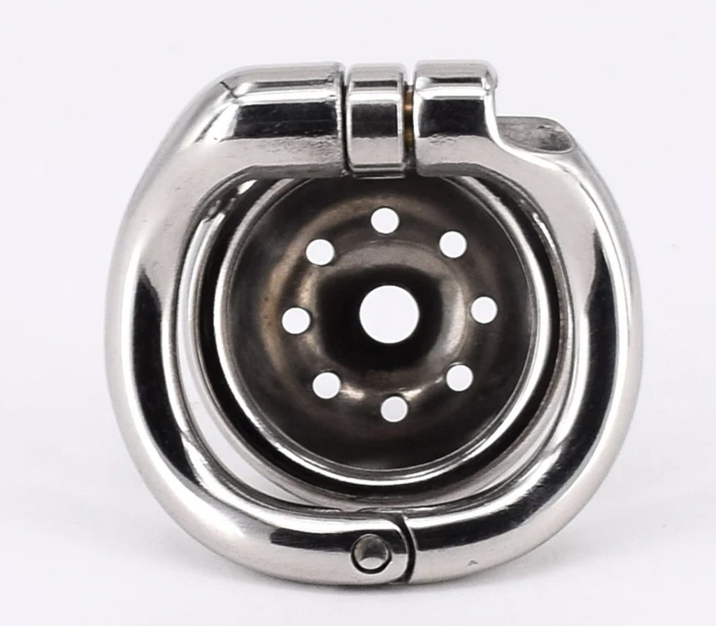 Super Small Metal Male Chastity Device – Locking Cage with Catheter Option