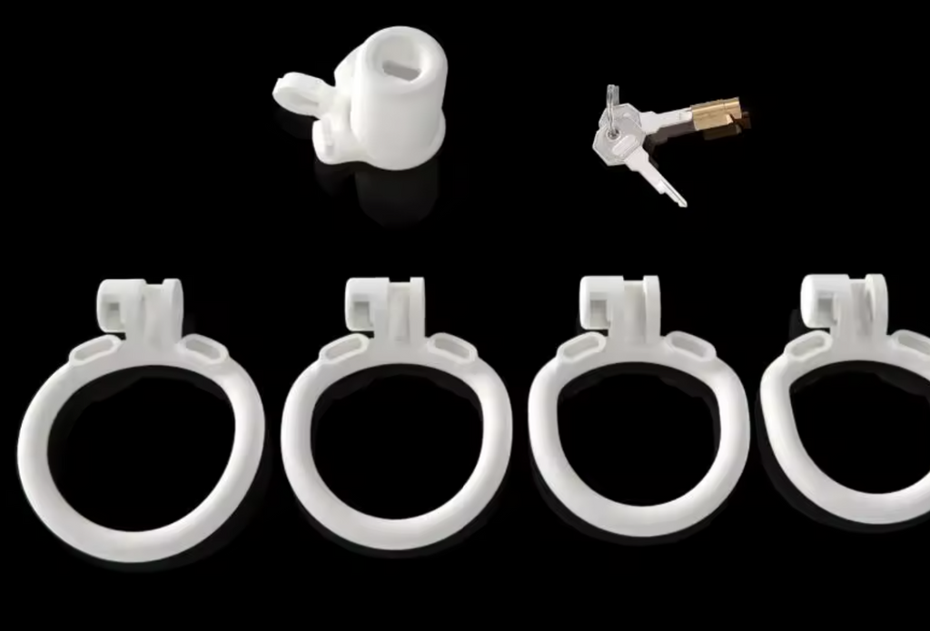 Nylon Male Chastity Device – Micro Locking Cage with Tube Design