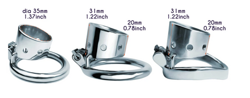 304 Stainless Steel Chastity Device | Short Hollow Cage (4.5 cm Length)
