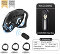 Remote Control Electric Chastity Cage – Male Locking Device with Plug & Adjustable Rings