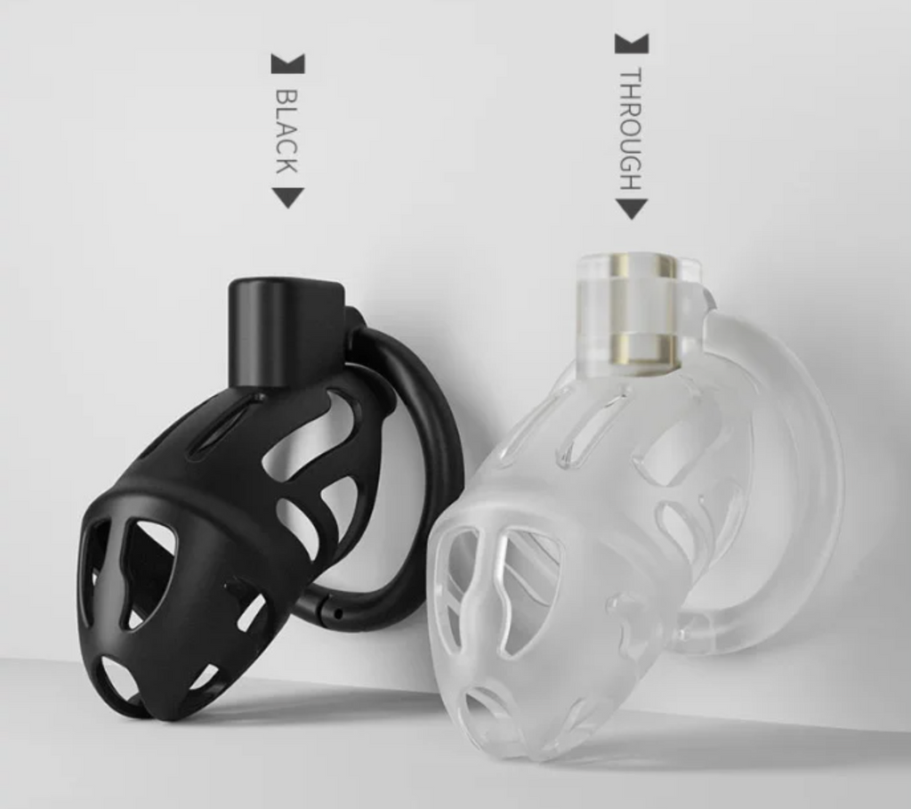 Resin Male Chastity Cage – Anti-Removal Locking Device with Secure Ergonomic Design