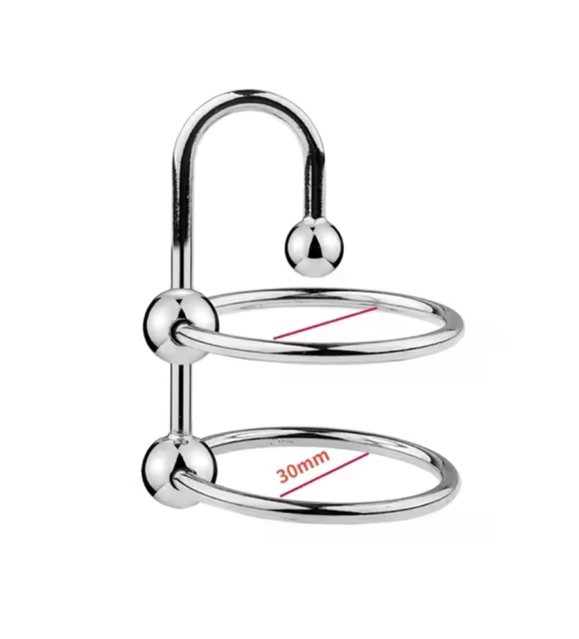 Stainless Steel Urethral Dilator & Cock Ring – Ejaculation Delay Locking Penis Device for Men