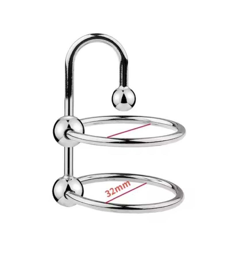 Stainless Steel Urethral Dilator & Cock Ring – Ejaculation Delay Locking Penis Device for Men