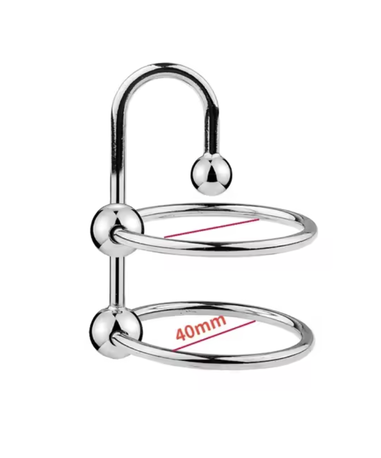 Stainless Steel Urethral Dilator & Cock Ring – Ejaculation Delay Locking Penis Device for Men