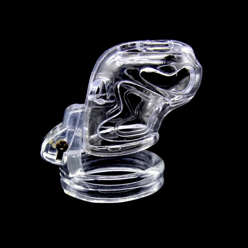 Adjustable male chastity cage with breathable vent hole design
