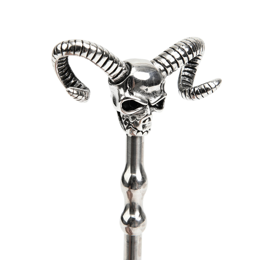 140mm Hollow Stainless Steel Urethral Sound | Skull Head Design