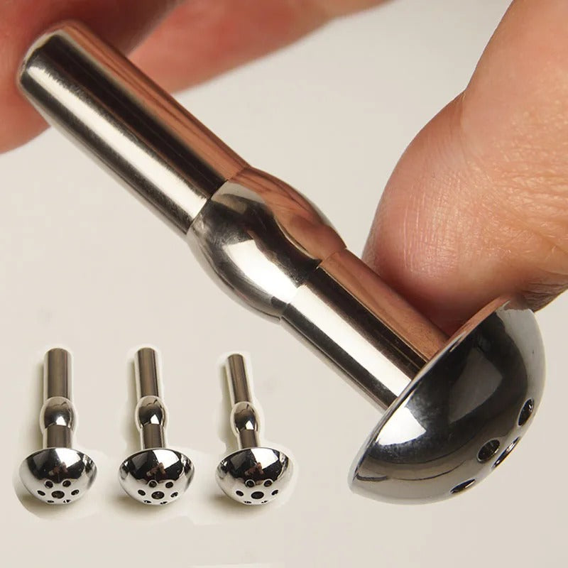 Stainless Steel Urethral Penis Plug – Shower Head Sounding Dilator Catheter