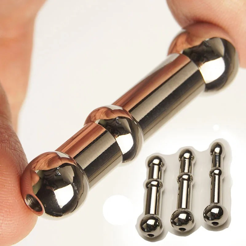 Hollow Stainless Steel Urethral Sound – Metal Dilator Penis Plug 3 Sizes