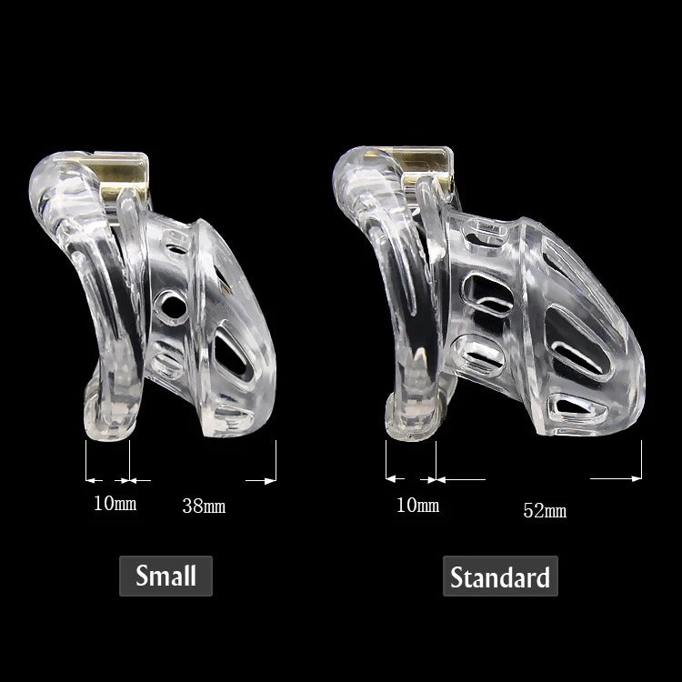 Breathable male chastity cage for long-term wear