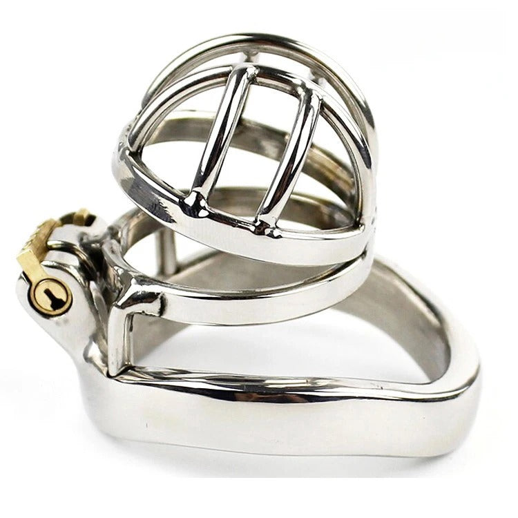 Durable Stainless Steel Male Chastity Cage with Lock Metal Cage