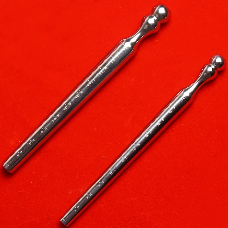 Stainless Steel Hollow Urethral Dilator – Precision Penis Plug with Measurement Markings