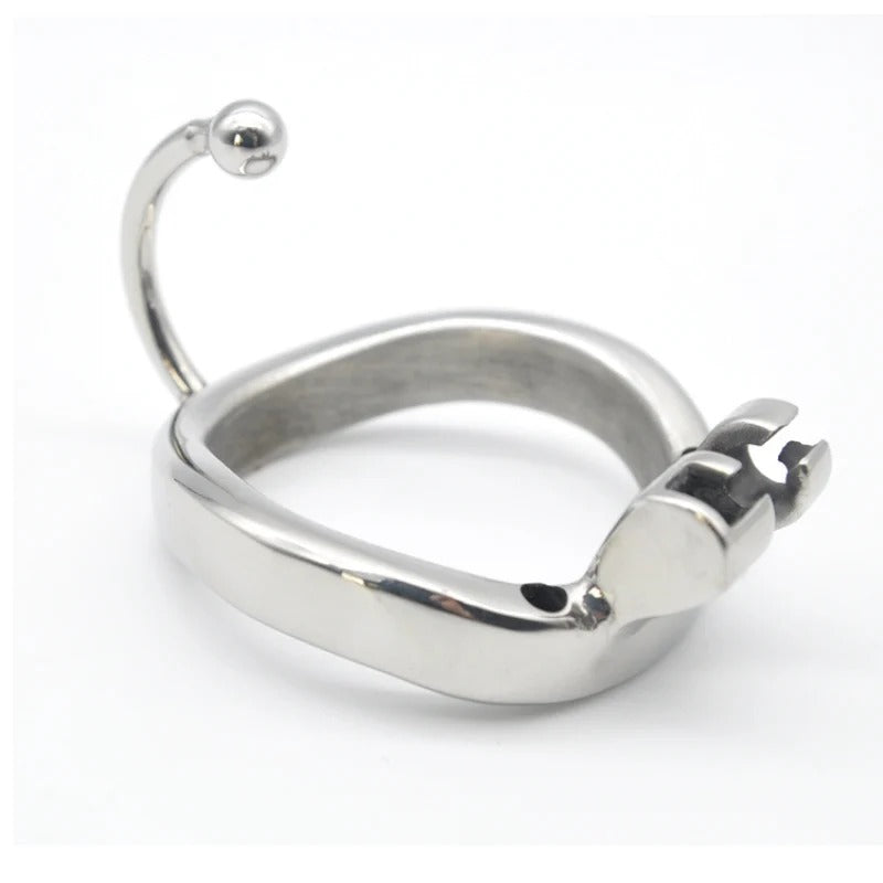 Stainless Steel Male Chastity Prince Albert Lock Ring– Available in 3 Sizes
