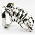 Stainless Steel Stealth Lock Male Chastity Device with Urethral Catheter