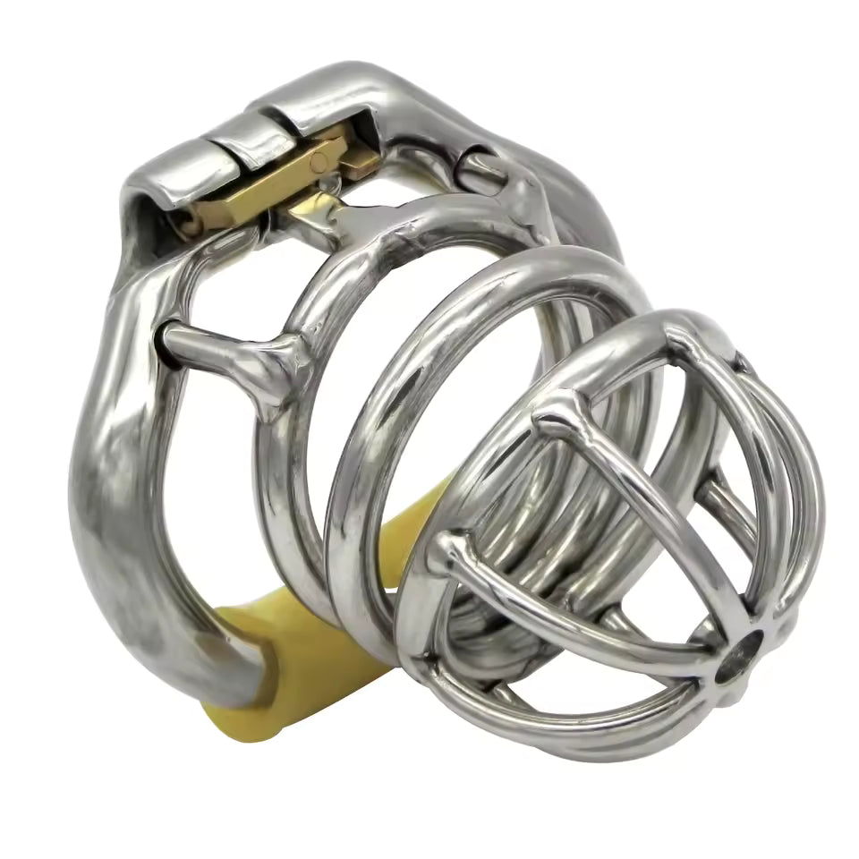 Classic stainless steel secure band with polished ergonomic design
