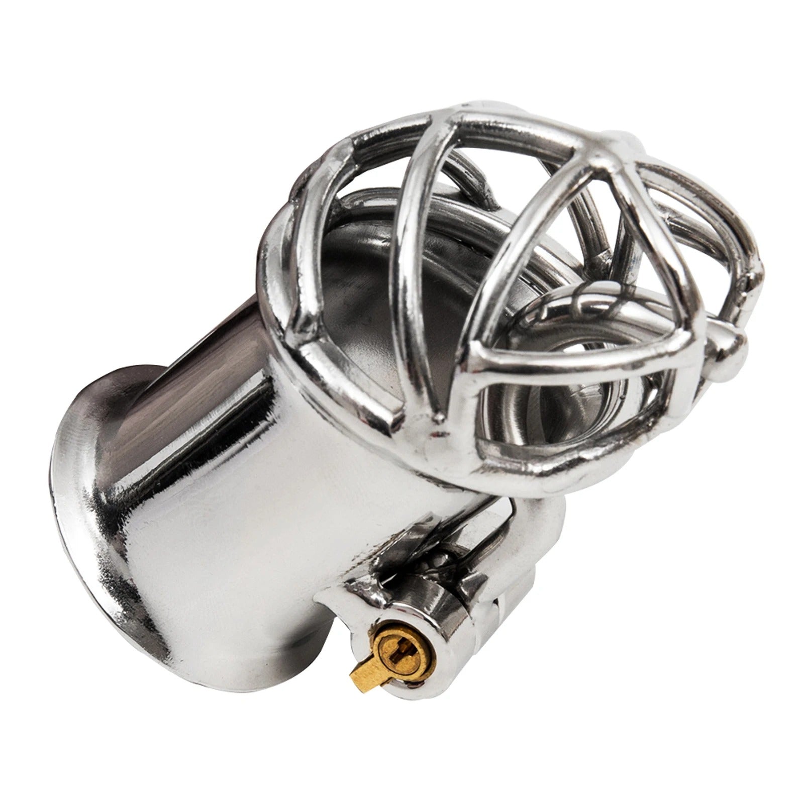 Double Horse Ergonomic Stainless Steel Stealth Lock Male Chastity Device