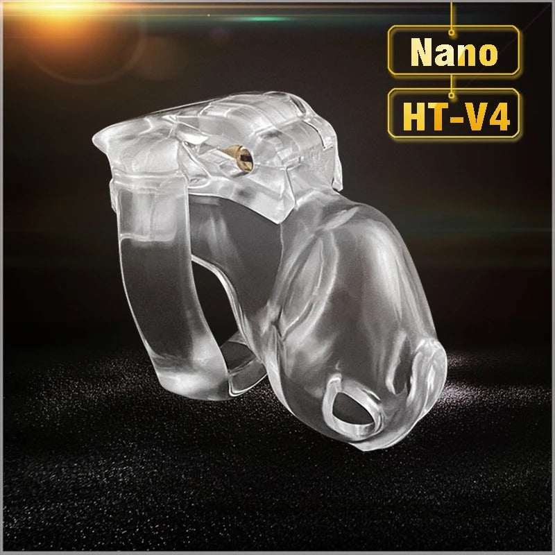 Discreet HT-V4 male chastity cage with ergonomic shape