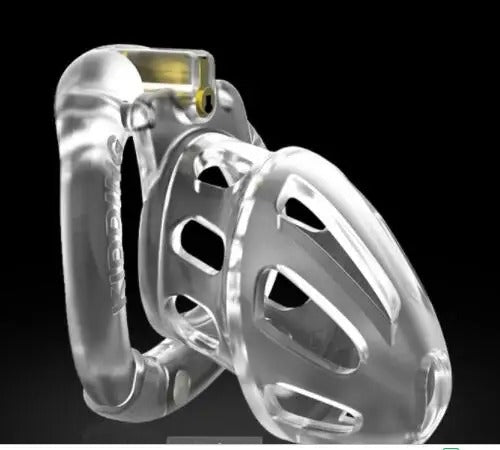 Lockable male chastity device with discreet design