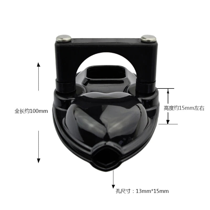 Discreet packaging male chastity device with adjustable sizing