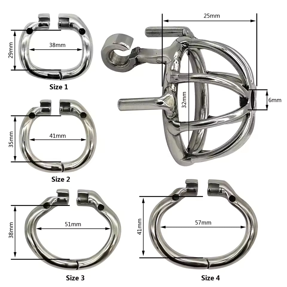 Ergonomic stainless steel lock ring with smooth secure finish